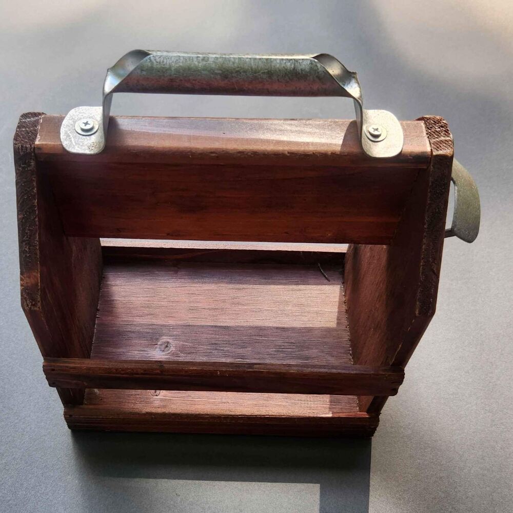 Wood Beer 6 pack Carrying Caddy with Bottle Opener